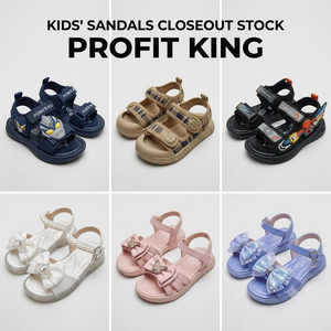 Sandales pour enfants, styles variés, chaussures d'été pour filles et garçons, avec nœuds, perles, dinosaures, voitures, ours, 0-12 ans, fabriquées en Chine, modèle 2026.6 - Product Image 2