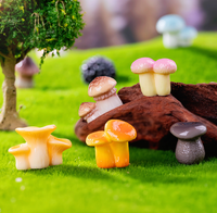 Mini champignons résine Miniatures figurines plantation fée jardin ornements pour bricolage maison de poupée accessoires