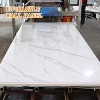 Plaques de marbre PVC 1,22*2,44m, légères, résistantes aux UV, faciles à installer pour les projets de bricolage à domicile