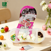 Vente en gros de bonbons à la crème de chocolat enrobée de guimauves multicolores, personnalisés, avec étiquette privée, certifiés ISO9001/HACCP/HALAL