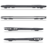 Coque rigide mince à double couche avec support pliable pour Apple Macbook Pro 16 pouces 2019 étui pour ordinateurs portables