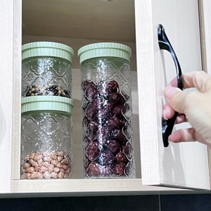 โถแก้วไม้ไผ่เก็บอาหารความจุ400มล.-1000มล. ภาชนะบรรจุที่มีประสิทธิภาพสำหรับเครื่องเทศเครื่องปรุง - Product Image 5