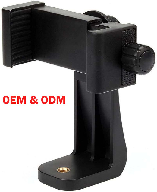 Non Slip 360 Rotatable Adjustable Mobile Phone Holder Stand Universal Clip Mount for Smartphones Video Recording Live Streaming