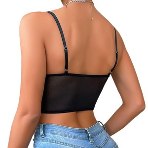 เสื้อสายเดี่ยวซีทรูลายลูกไม้เว้าลึกโชว์หลังทรงเข้ารูปสำหรับผู้หญิง ยี่ห้อ <span class=keywords><strong>Glory</strong></span> Meirenxi สไตล์เซ็กซี่ - Product Image 5