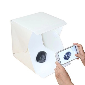 Gấp xách tay 40cm Mini nhiếp ảnh máy ảnh USB LED ánh sáng mềm hộp lều ảnh studio với màu đen trắng phông nền - Product Image 1