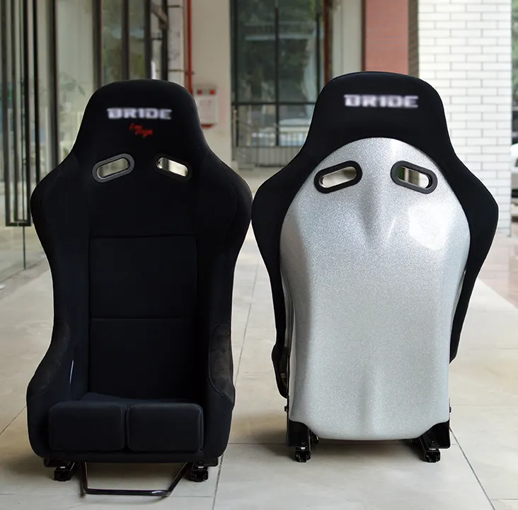 EDDYSTAR Boa Qualidade Fábrica Diretamente Fibra De Vidro Carbon Fiber Racing Seat Bucket Assentos para Racing Car