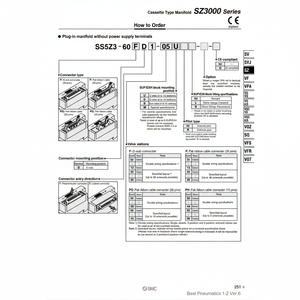 Colector neumático SMC Pneumatics, piezas neumáticas de - Product Image 1