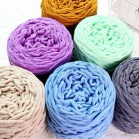 3.3 Grands écheveaux de fil chenille finement filé, blanchi brillant, en laine et coton monofilament épais, pour tricot de chaussons et chaussures DIY