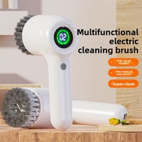 Nouvelle brosse de nettoyage électrique multifonctionnelle automatique pour la cuisine et la salle de bain, brosse à main sans fil pour casseroles