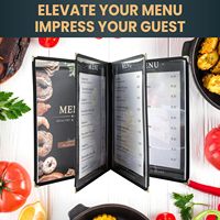 Protège-menus personnalisés, pochettes pour menus, porte-menus transparents pour fournitures de cuisine et de restaurant, menus de boissons et de vins