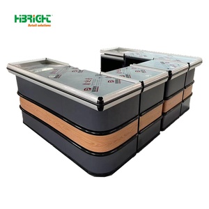 Quầy thu ngân cửa hàng bán lẻ hiện đại bằng thép không gỉ tùy chỉnh HBE-CC của Boutique Highbright, bền và thân thiện với môi trường - Product Image 3