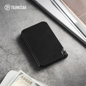 TILONSTAR TMPW100 Business One Touch Side Pop Up Aluminium Case Magnetic Wallet Card Holder For Back Of Phone - Product Image 5