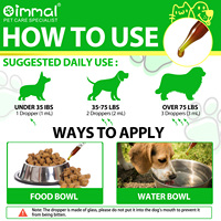 Oimmal 100% Naturel Antibiotiques pour Animaux de Compagnie Anti-inflammatoires Effet Bactérien Viral Fongique Complément Alimentaire Antibiotique pour Chiens