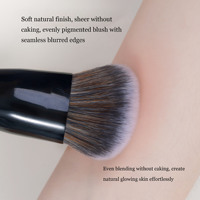 Pinceau professionnel angulaire pour blush, fond de teint liquide et crème, pinceau de contour à poils synthétiques doux, outil cosmétique pour le maquillage du visage