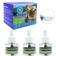 Diffuseur apaisant pour chien, lot de 3 recharges, écologique, en plastique réutilisable, solution anti-aboiement et anti-mastication pour salon et cuisine