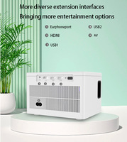 Nouveau projecteur intelligent 2026 en direct d'usine, CPU H713, Android 11, WIFI, vidéo LED Full HD 1080P, mini projecteur home cinéma
