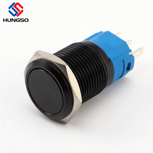 Nhà Sản Xuất Trực Tiếp Đen 16 Mét Momentary Chuyển 3A/250vac 16 Mét Chuyển Reset Bắt Đầu Push Button - Product Image 3