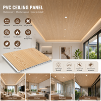Panel de Techo de PVC Blanco al por Mayor, Panel Decorativo Impermeable para Techo y Pared Interior