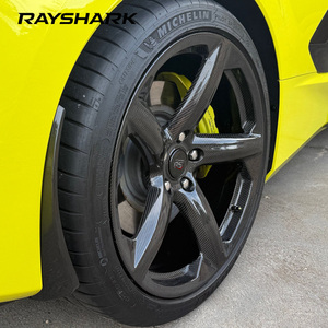 Cerchi Forgiati Monoblocco RS Custom 5x120 con Rivestimento in Fibra di Carbonio, <span class=keywords><strong>5</strong></span> Razze, 19 20 21 Pollici per Corvette C8 Z06 Z51 - Product Image 2