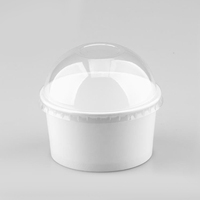 Bol à crème glacée 6oz 200ml logo imprimé personnalisé bol en papier jetable emballage pour magasin de crème glacée bol en papier 6oz