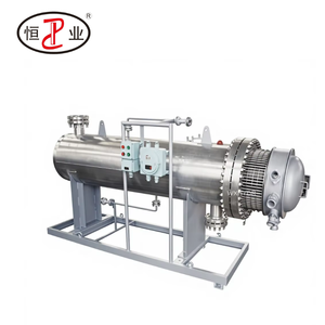 Chauffage de process électrique en acier inoxydable certifié ATEX IECEX 520 kW sur skid pour préchauffage de mélange gaz hydrogène syngaz dans l'industrie pétrochimique - Product Image 1