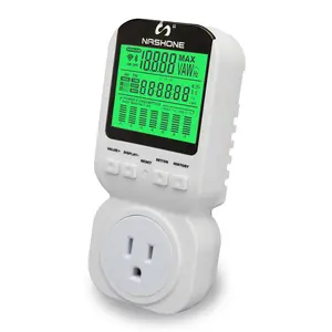 Power Consumption Meter,Electricity Usage Monitor with High Accuracy Large LCD Green back light and overload protection