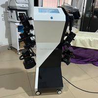 Machine de massage professionnelle à rouleaux rotatifs sous vide avec luminothérapie pour amincissement corporel, brûlage des graisses et relaxation musculaire, 6 poignées