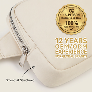 กระเ<span class=keywords><strong>ป</strong></span>๋าคาดเอว YIKU สกรีนโลโก้ตามสั่ง โรงงานรับผลิตแบบ OEM ODM ขายส่งกระเ<span class=keywords><strong>ป</strong></span>๋าคาดเอวไนลอนคุณภาพพรีเมียมสำหรับเจ้า<span class=keywords><strong>ของ</strong></span>แบรนด์ ขั้นต่ำในการสั่งซื้อน้อยเพียง 50 ชิ้น - Product Image 4