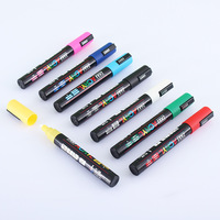 Nouvel ensemble de surligneurs double face non effaçables 8 couleurs multicolores pour étudiants, en boîte, haute intensité de couleur, pour l'exportation