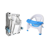 Molde de inyección de plástico personalizado de 1 cavidad con expulsión automática y canal caliente para silla de comedor de bebé MH-136