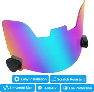 Huasite Nouvelle Arrivée Visière <span class=keywords><strong>De</strong></span> <span class=keywords><strong>Casque</strong></span> <span class=keywords><strong>De</strong></span> <span class=keywords><strong>Football</strong></span> <span class=keywords><strong>Américain</strong></span> <span class=keywords><strong>Pas</strong></span> <span class=keywords><strong>Cher</strong></span> Anti-buée Rugby Eye Shield Visières pour Jeunes et Adultes - Product Image 6