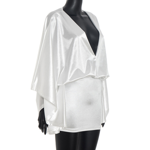 Viviblook D25DS394 Sexy Streetwear tenues Sexy automne hiver décontracté nouveau ample col en v élégant Mini robes moulantes pour les femmes - Product Image 2