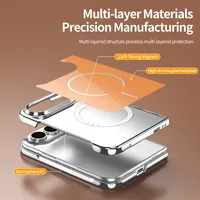 Nouvelle coque de téléphone magnétique transparente en verre pour iPhone Duo 18 Fold, coque arrière antichoc pour iPhone Duo, protection Funda