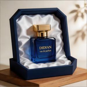 Nouvelle conception de flacon de parfum de luxe vide bleu Klein 50 ml, en verre carré arabe personnalisé avec logo sur mesure pour emballage et peinture couleur - Product Image 6
