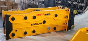 SB81A Type à dessus ouvert SOOSAN brise-roche hydraulique marteau de démolition de roche en béton accessoire d'excavatrice avec accumulateur - Product Image 4