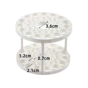 Support pour pinceaux de maquillage, 45 trous, organisateur de bureau rotatif à double couche pour le rangement des cosmétiques - Product Image 5