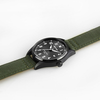 Montres de créateur de style militaire vert armée, mouvement à quartz japonais Miyota 2315, étanches, pour homme