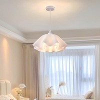 Lustre Fleur Simple Moderne Creative Designer Modèle Ins Crème Style Smart Salle À Manger Chambre Allée Plafonnier