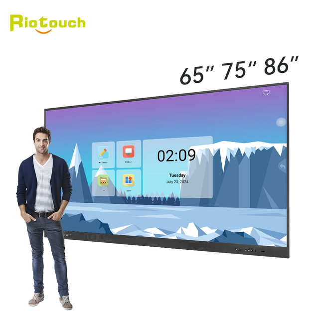 Real Factory Stable Quality AI Function 65 75 86 98 Inch Interactive Smart Board Interactive Flat Panel for Education School