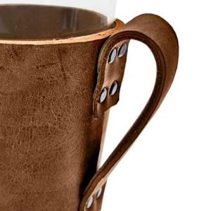Manchons de tasse en verre sur mesure, manchons de tasse rétro antidérapants et isolants thermiquement, manchons de tasse créatifs avec poignées. - Product Image 3