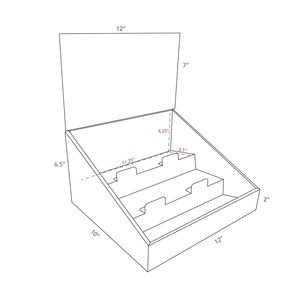 Hic biểu tượng tùy chỉnh bán lẻ Kệ hiển thị đứng siêu thị hiện đại cửa hàng carton giấy các tông sóng hộp hiển thị - Product Image 2