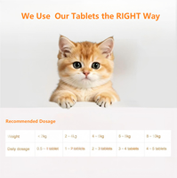 Comprimés multivitaminés pour chats aux fruits et légumes, complément nutritionnel pour animaux de compagnie, apporte des vitamines essentielles et des protéines de haute qualité