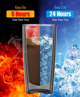 Bouteille isotherme personnalisée avec logo, 20 oz, sublimation, double paroi, acier inoxydable 304, gobelets à café pour la salle de sport