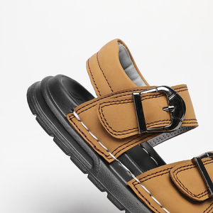 Sandal kulit kasual musim panas desain baru untuk anak laki-laki <span class=keywords><strong>Hook</strong></span> <span class=keywords><strong>Loop</strong></span> sekolah dan pantai koleksi baru modis untuk anak-anak - Product Image 3