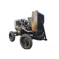 WEICHAI 44KW 55KVA Einphasig Dreiphasig 50HZ 60HZ Mobiler Dieselgenerator mit Rädern für Straßeninstandhaltungsgeräte