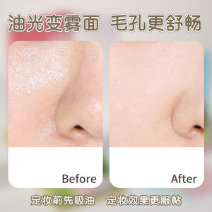 LMLTOP Oil Absorbing Sheets 80pcs For Face T Zone Makeup Touch Up Portable <b>Facial</b> <b>Tissue</b> Paper - Product Image 3