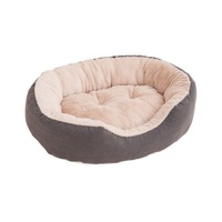 Nouveau lit rond en peluche pour chat, confortable et chaud, pour un sommeil profond, coussin pour chat, lit pour chat en forme de beignet