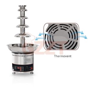 Fabricant de fontaine à chocolat et de machine à fondre de grande taille en acier inoxydable pour les fêtes, 6 étages - Product Image 4