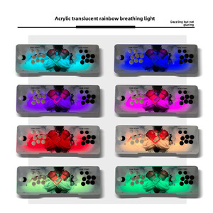 Joystick Arcade RGB para 2 Jugadores, Controlador de Juegos de Lucha Acrílico Plug-and-Play para PC, TV, Android - Product Image 4