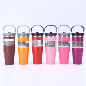 Bouteilles isothermes en acier inoxydable de 30 oz pour la bière, avec couvercle et paille, personnalisables OEM/ODM - Product Image 1